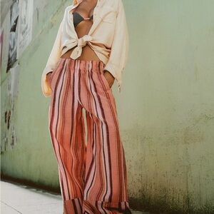 Striped free people pants. Never worn